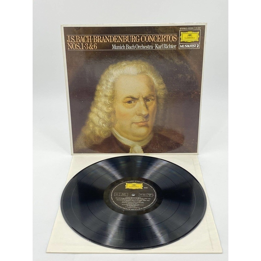 Johann Sebastian Bach - Brandenburg Concertos Nos. 1 -3 & 6 - Record Album LP